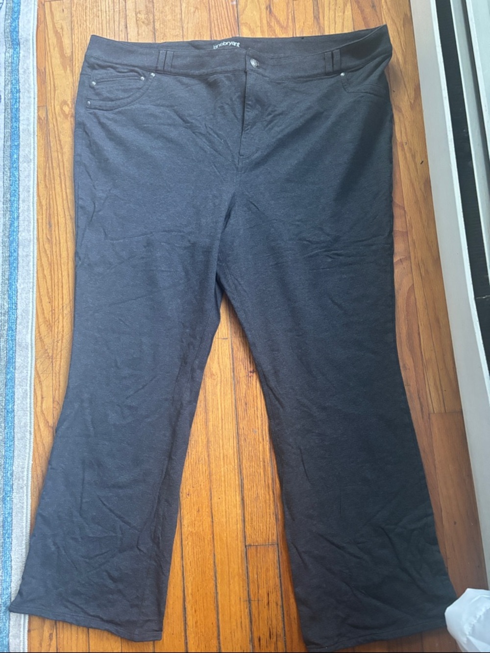 Lane Bryant women charcoal Stretch Casual Pants sz 28